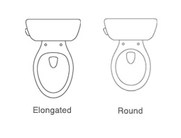 Elongated vs. Round toilet seat